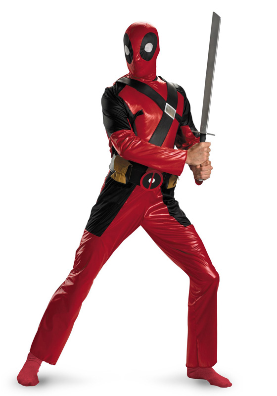 Deadpool Cosplay Costume Wetlook Suit 16030102